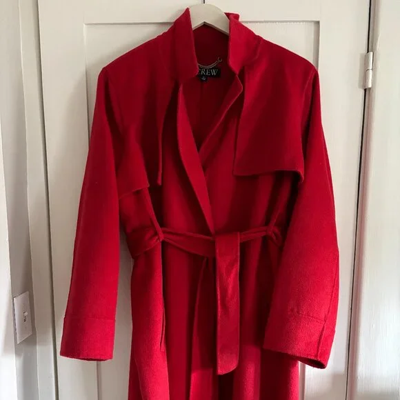 J Crew Wrap Coat - Picture 3 of 5